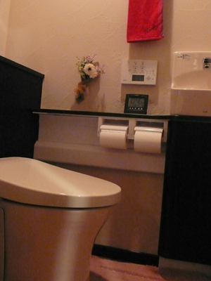 すっきり！シックで清潔なトイレ空間に